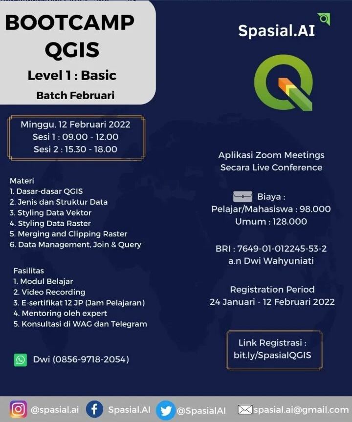 Bootcamp QGIS Level 1: Basic Batch Februari